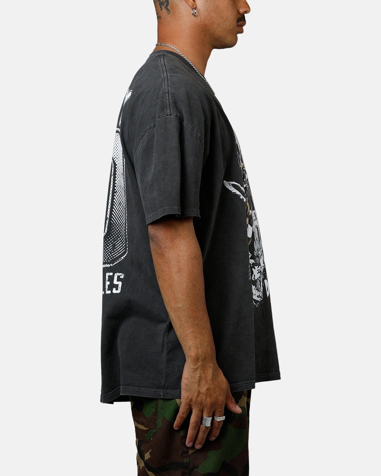 Culture Kings X WWE Dudley Boyz Ruthless Aggression Vintage T-Shirt Washed Charcoal AntiPill Texture Bamboo Fiber Fabric