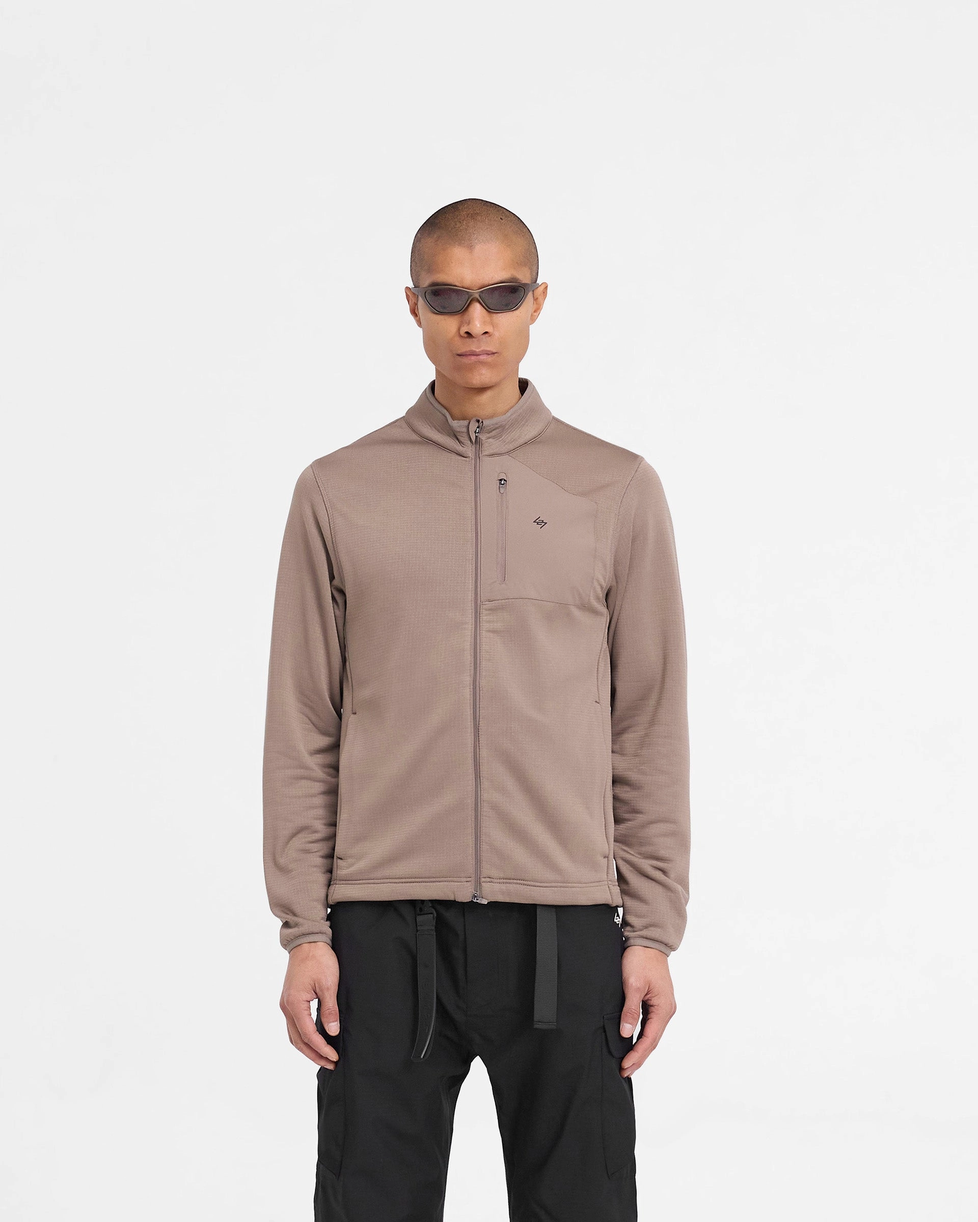 Ripstop Fabric Technology Odor Resistant Tech 247 Full Zip Fleece - Umber