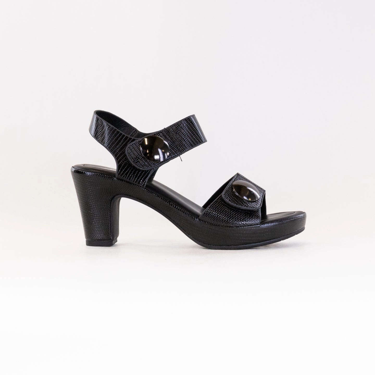 Spring Step Dade (Women's) - Black Python Quick Entry