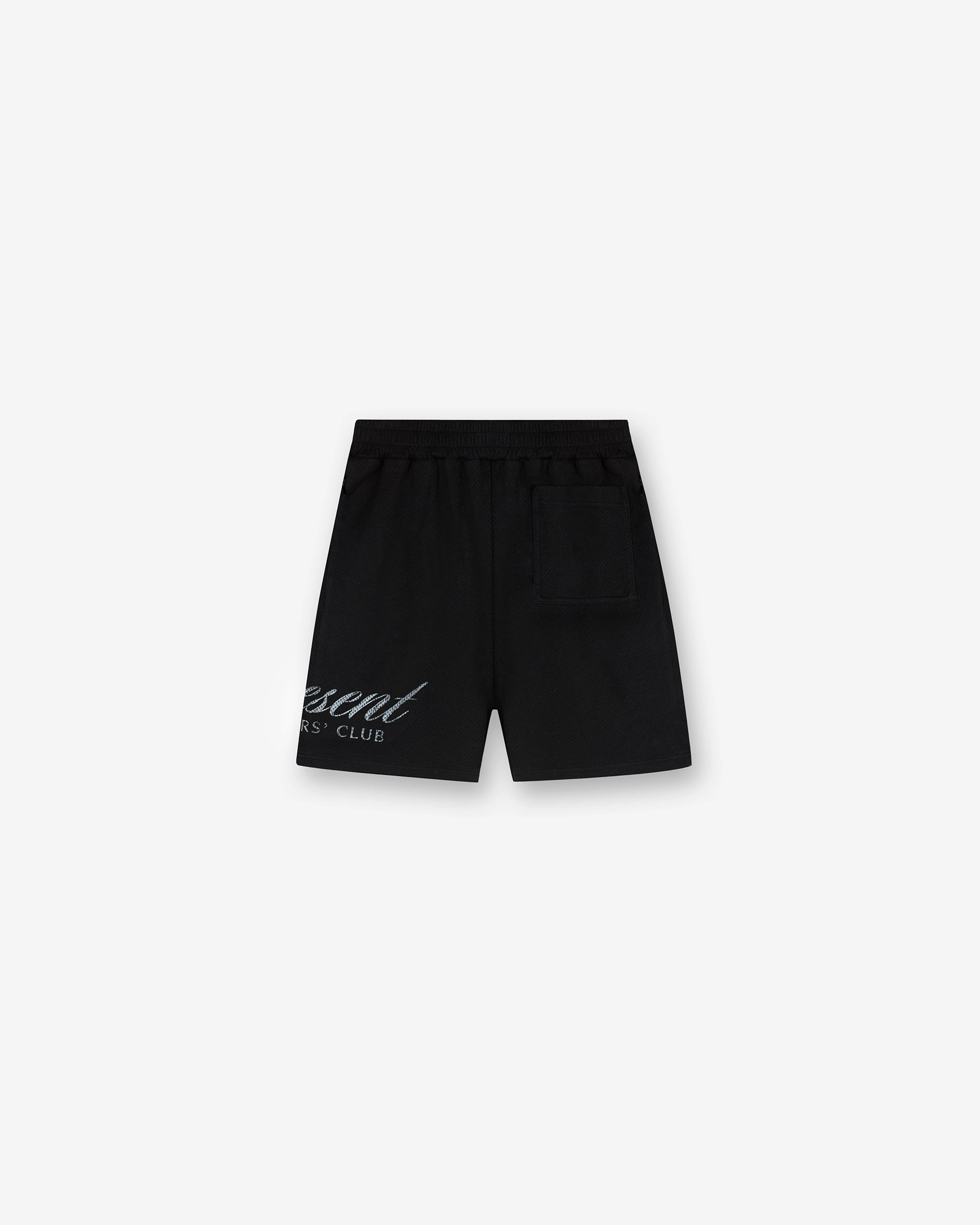 Represent Owners Club Script Mesh Shorts - Black Classic Comfort