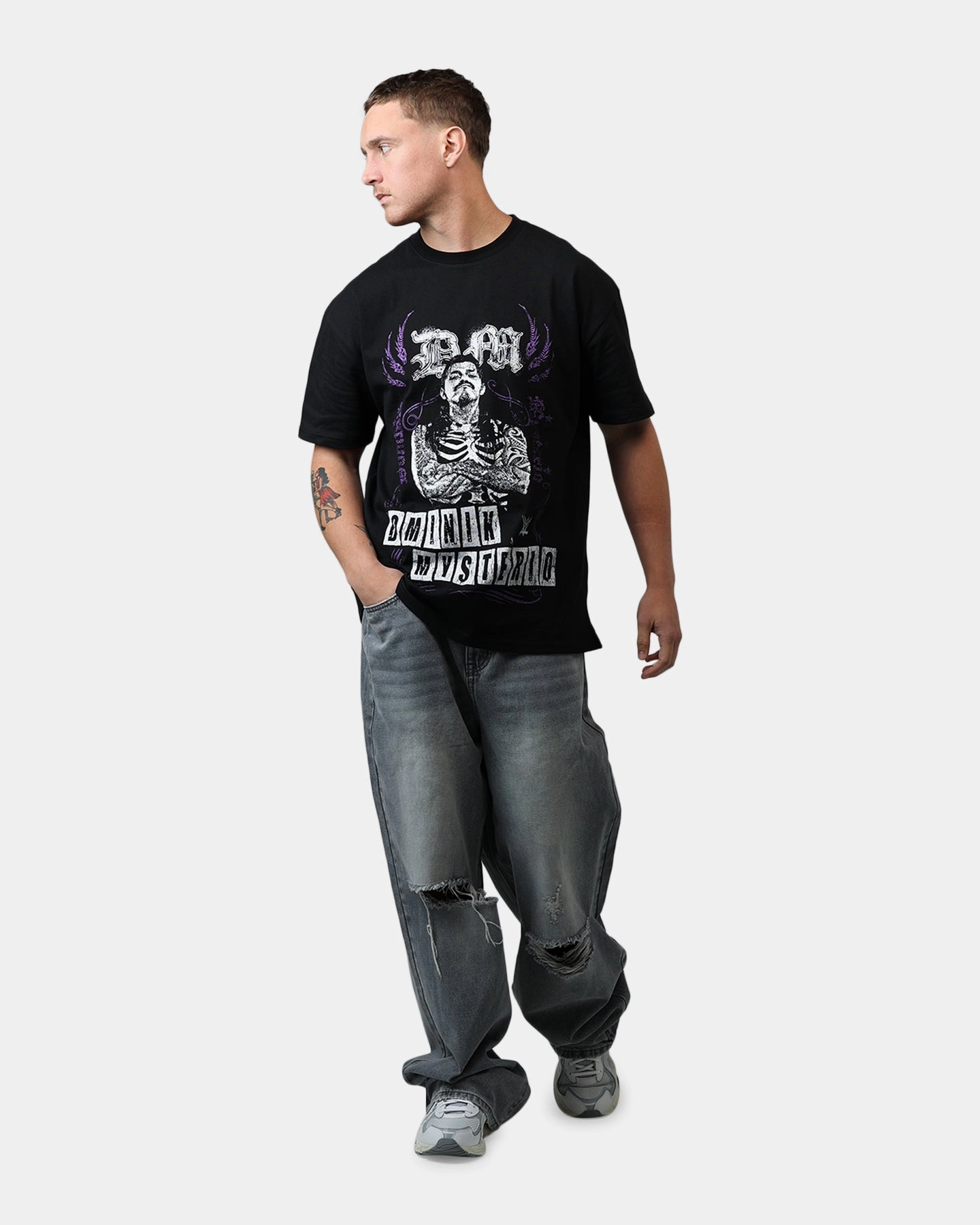 SelfFabric Binding SmoothZipper Culture Kings X WWE LWO Dominik Mysterio T-Shirt Black