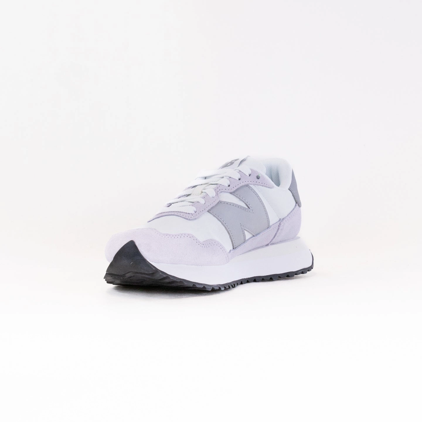 New Balance WS 237 (Women's) - Reflection/Grey Slate maximalist shoe style running on a sand track shoes