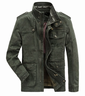 Casual Style Chill Proof Style West Louis? Autumn Cotton Cargo Military Jacket