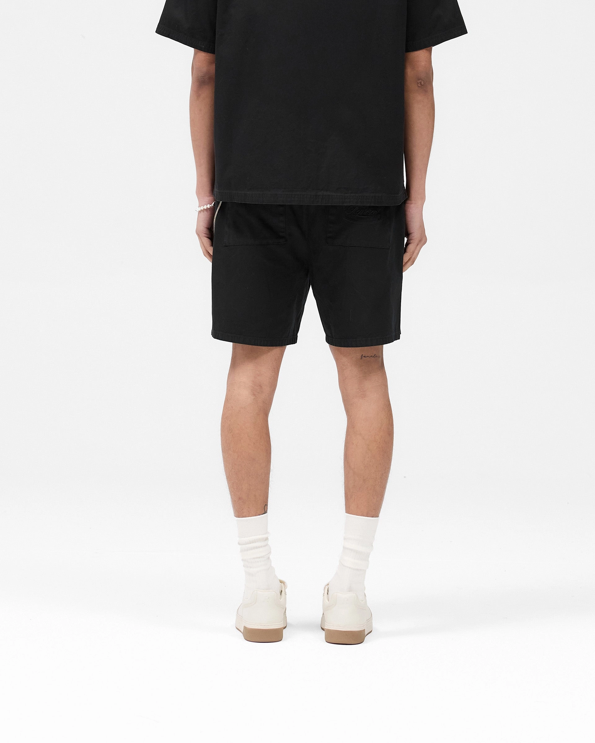 Sport Flex Cotton Tailored Short - Jet Black