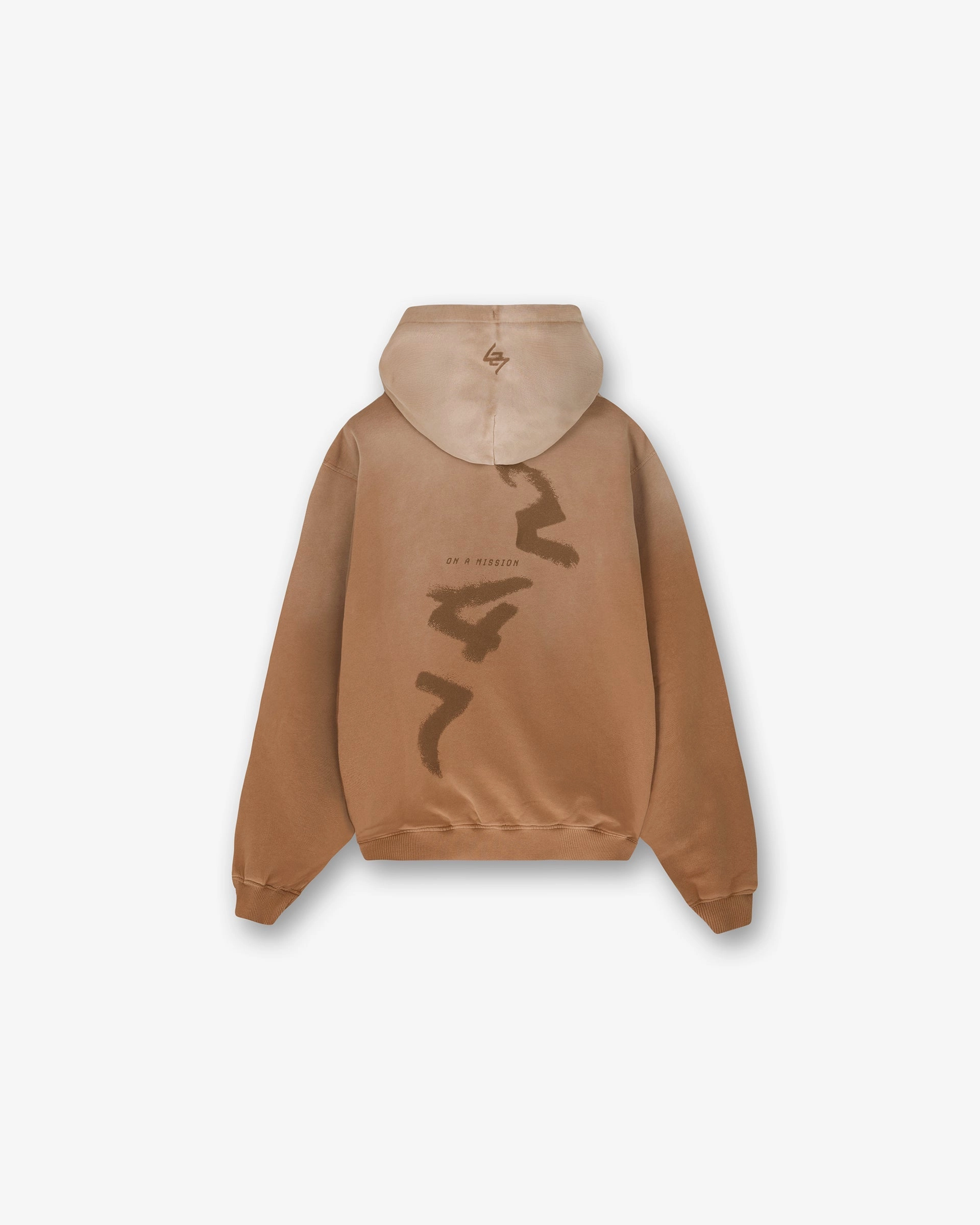 College Wear Street Look Wear 247 Motion Oversized Hoodie - Rust
