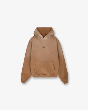 247 Motion Oversized Hoodie - Rust Chipmunk like Chiffon details