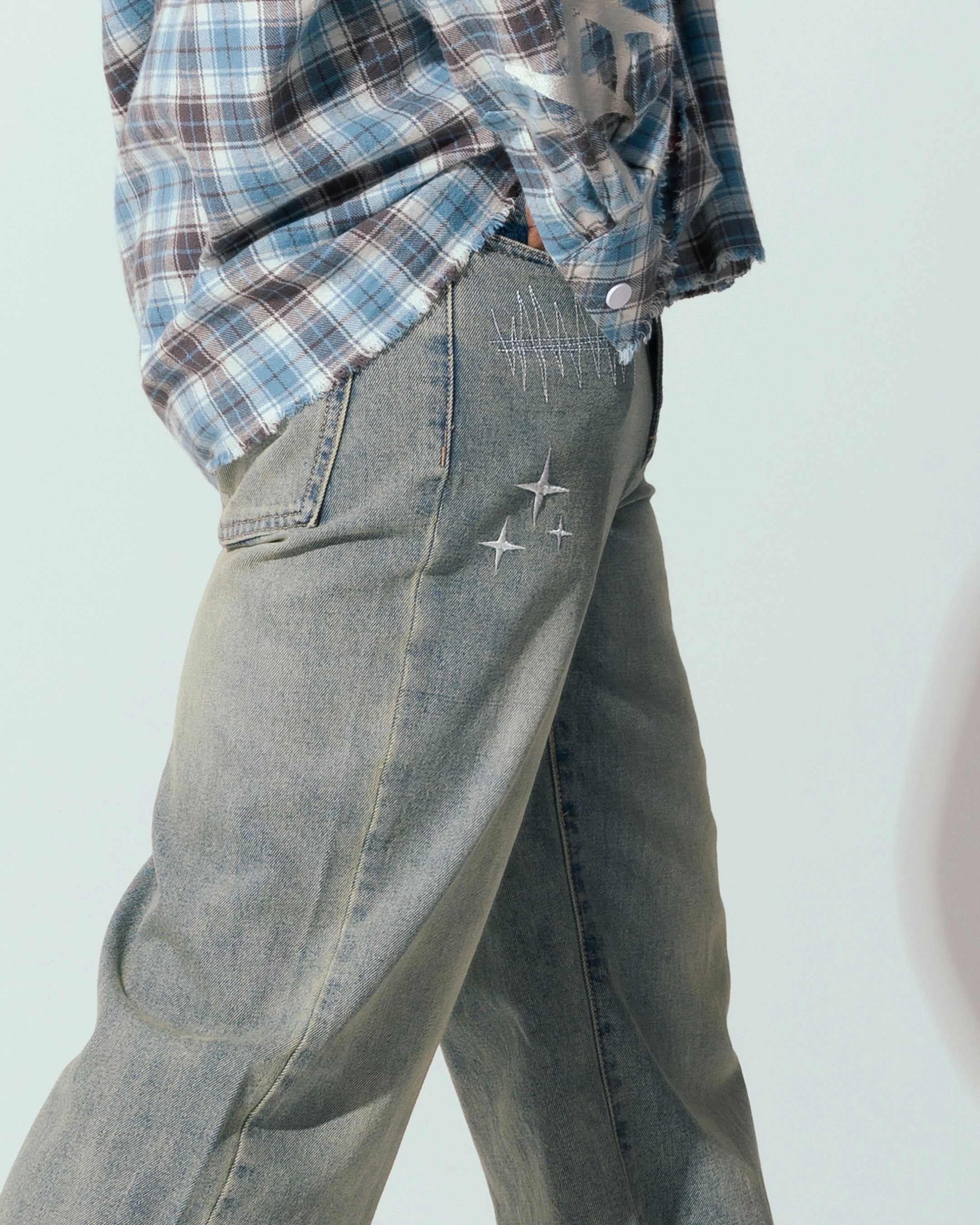 Freedom Motion Loiter 444 Bootcut Jeans Washed Blue