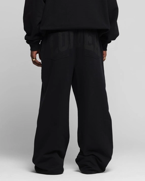 Loiter Arch Premium Sweat Pants Black SmoothZipClosure Work Comfort