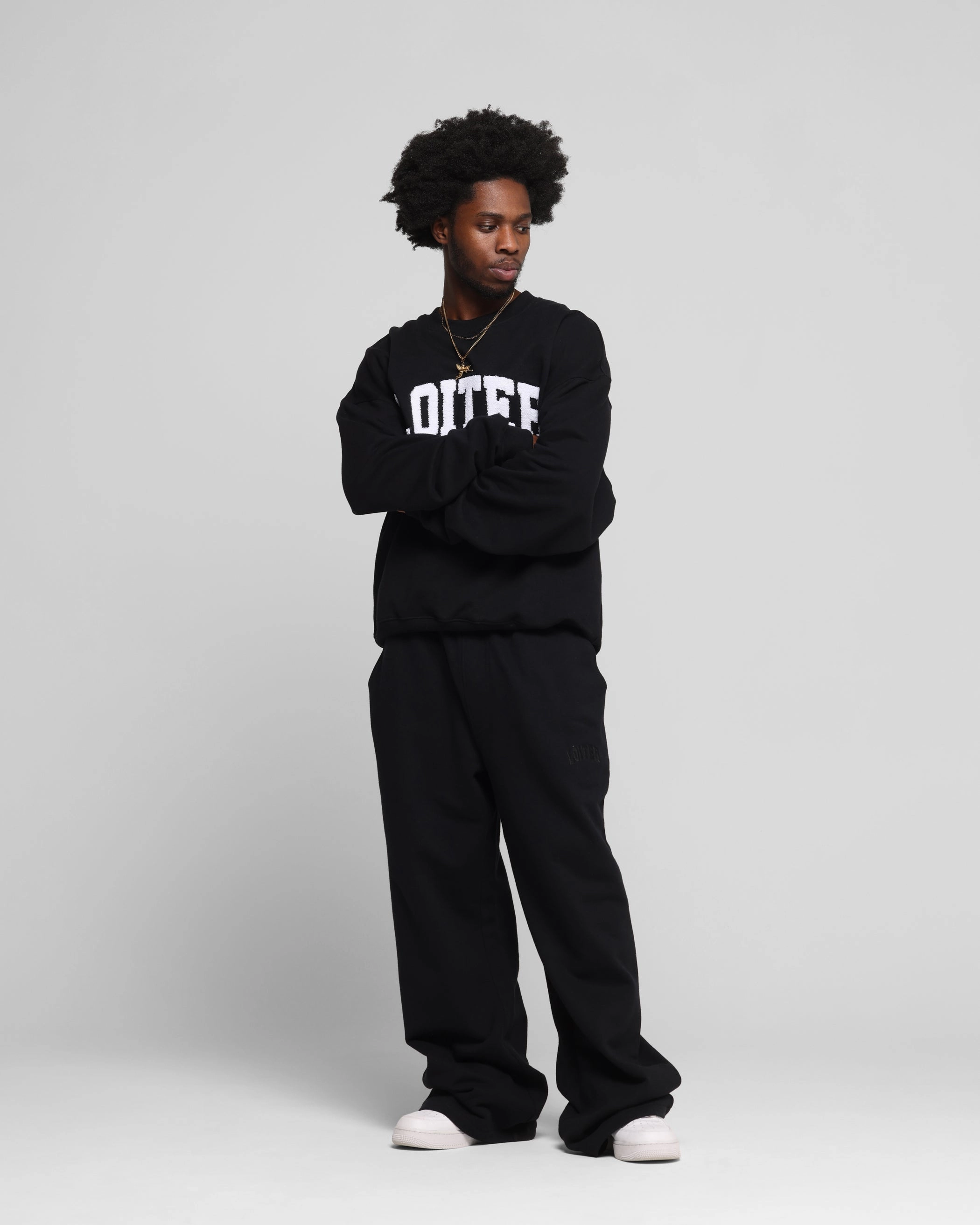 Stay Active Loiter Arch Premium Sweat Pants Black