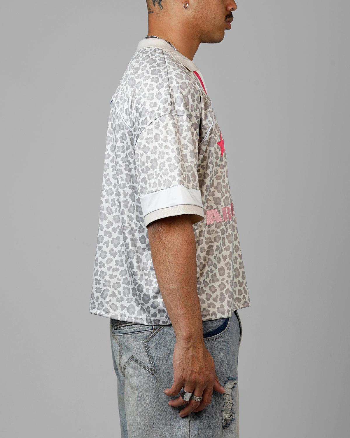 Loiter Art Studio United Jersey Snow Leopard Layered Ply Construction