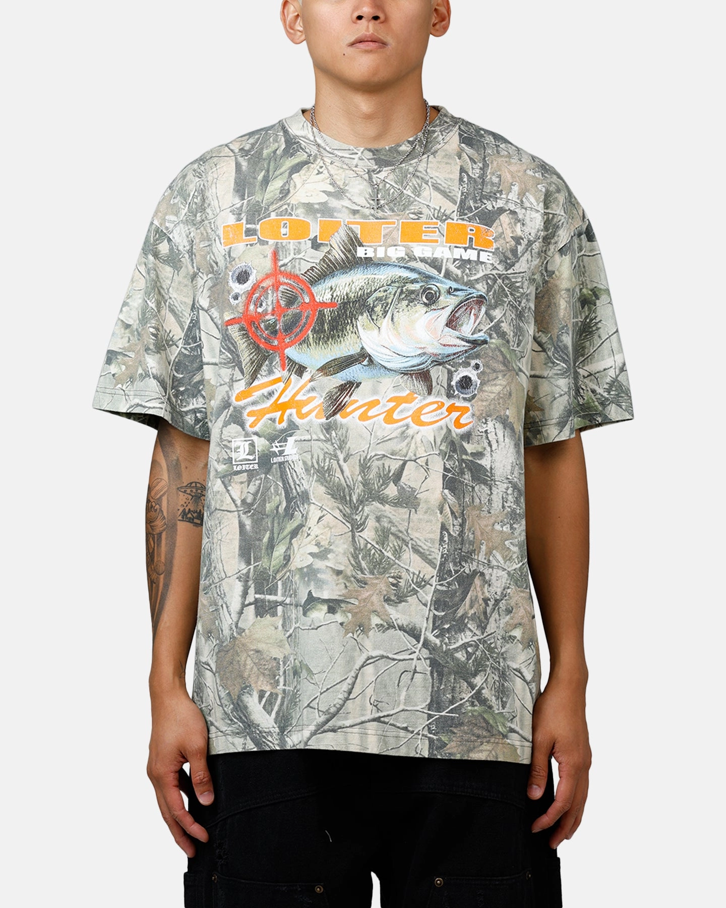 Loiter Big Game Camo T-Shirt Real Tree Camo Non Chafing Edges