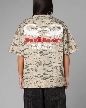 Cozy Cardigan Loiter Bullrush Premium T-Shirt Digi Camo