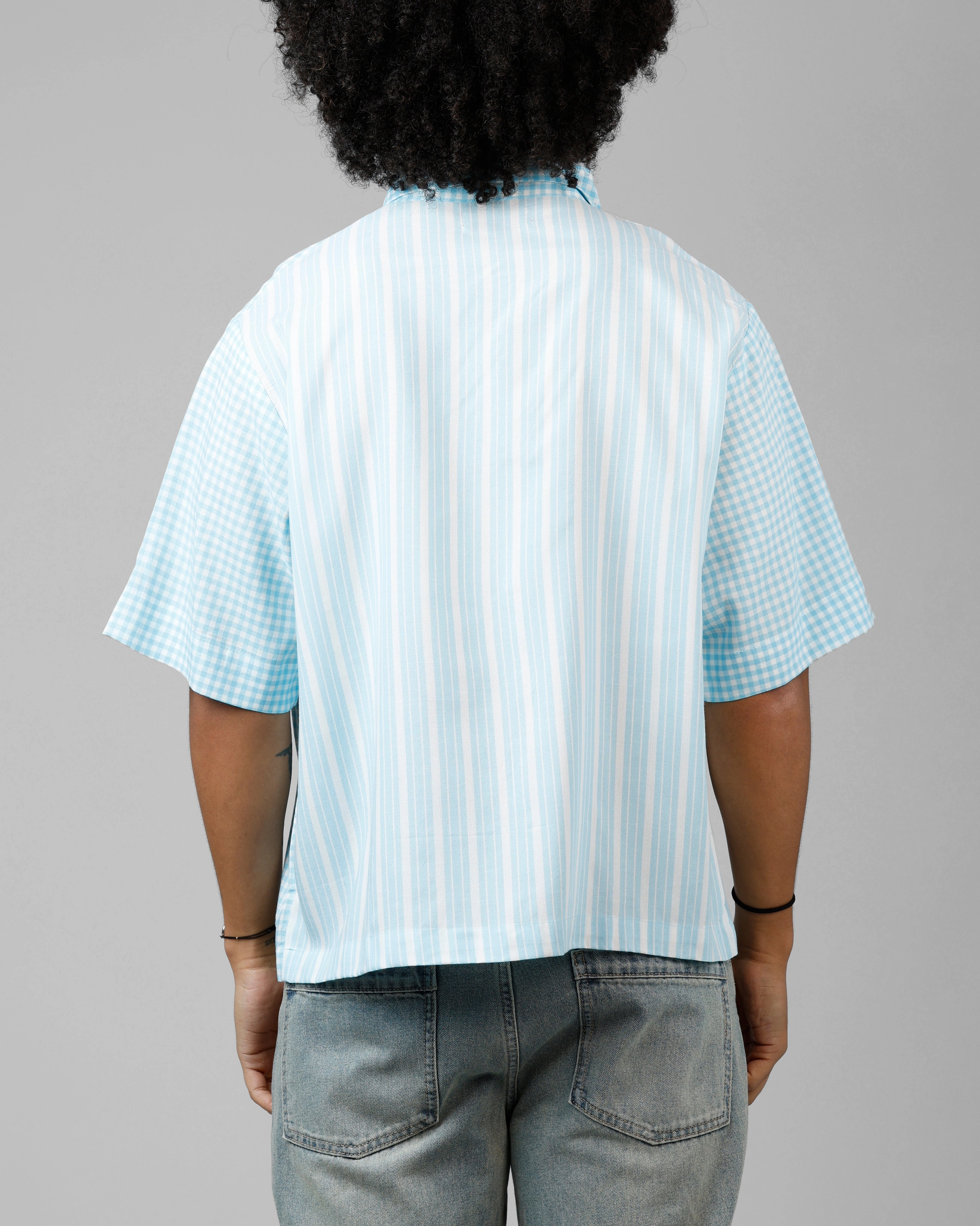 Loiter Calabasas Shirt Blue Stripe MeshPanelIntegration