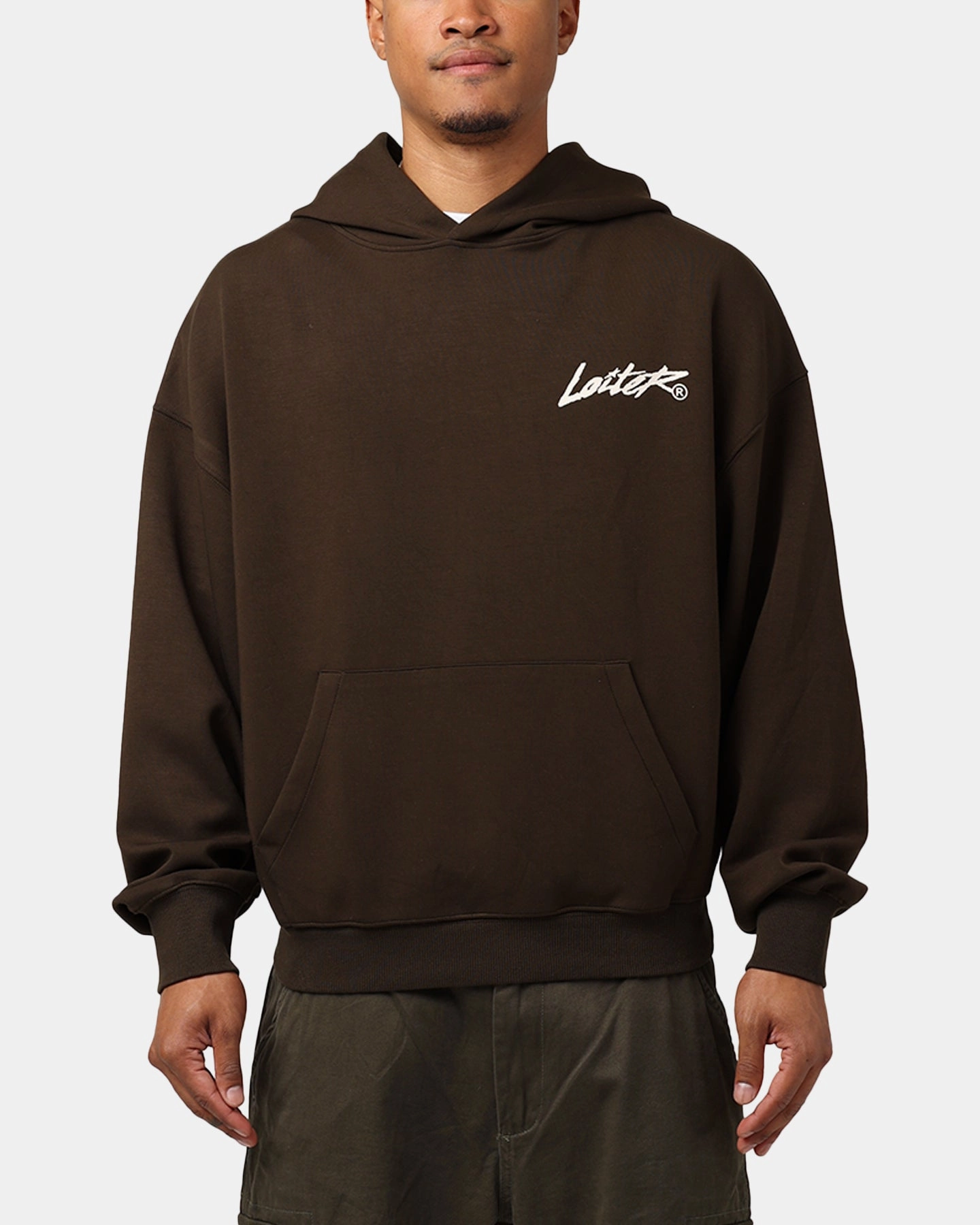 Classic Tank Loiter Chroma Premium Hoodie Dark Chocolate