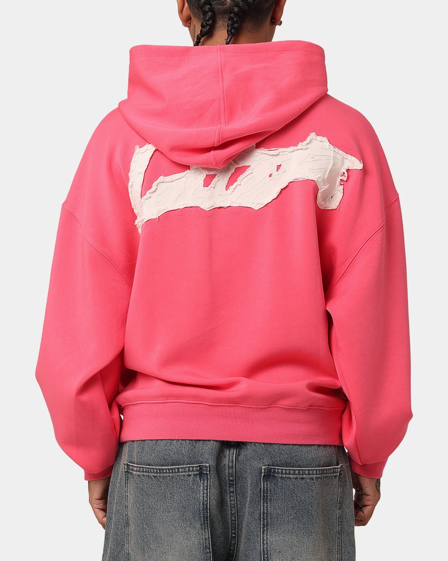 Loiter Chroma Premium Hoodie Pink Ethically Sourced Material Durable Hem Stitching