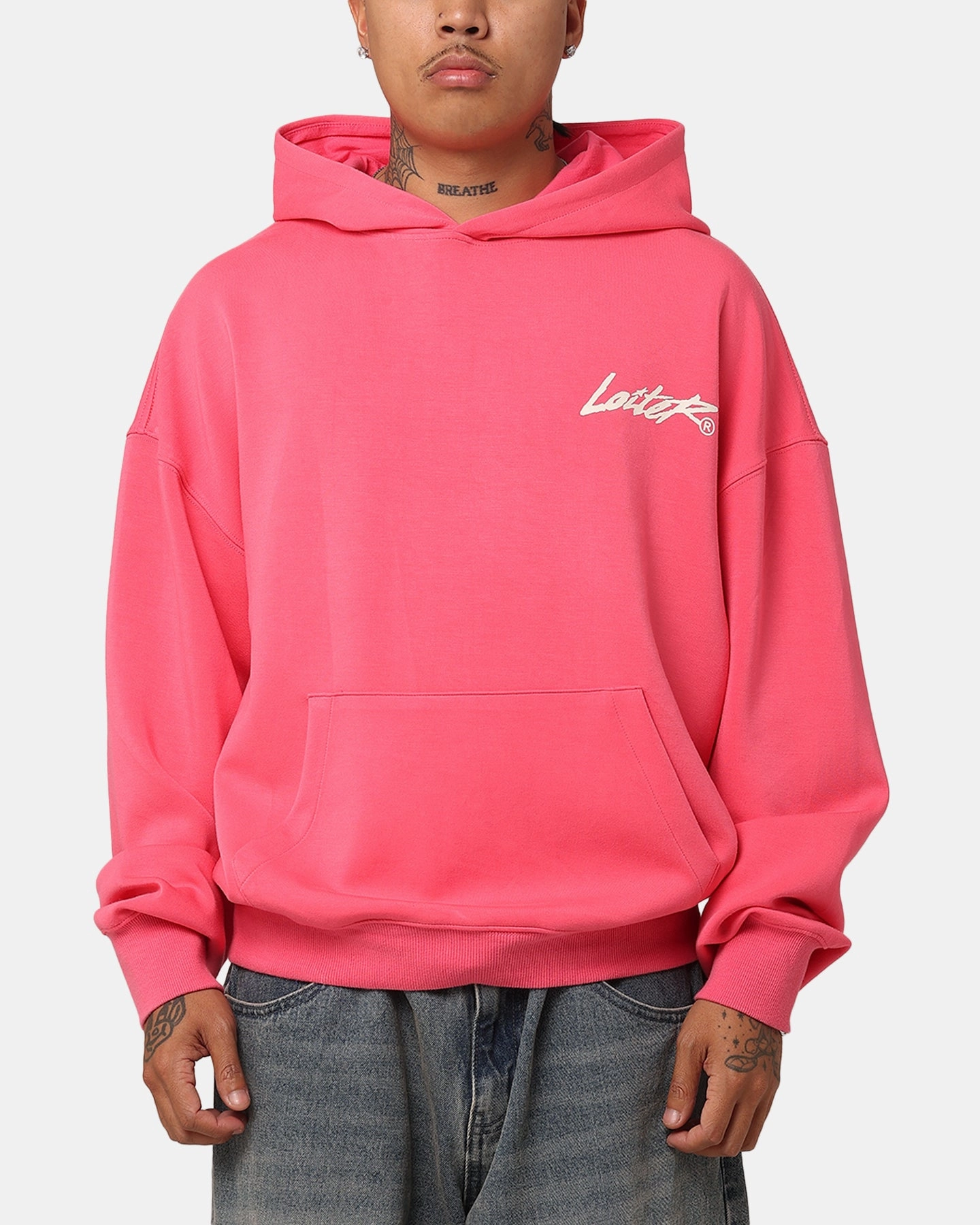 QuickDryTech Loiter Chroma Premium Hoodie Pink