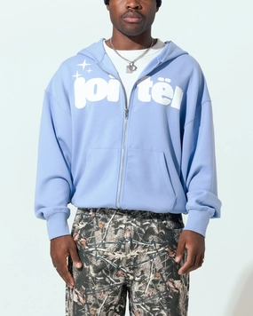 QuickReleaseFastenings Loiter Cloud 9 Zip Hoodie Blue