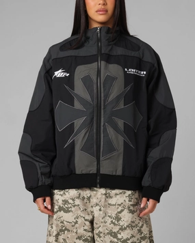 Loiter Club Classic Track Jacket Black DurableBlend