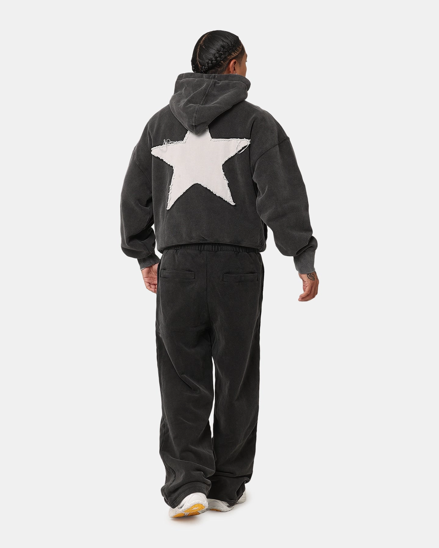 Biodegradable material Loiter College Dropout Hoodie Washed Black