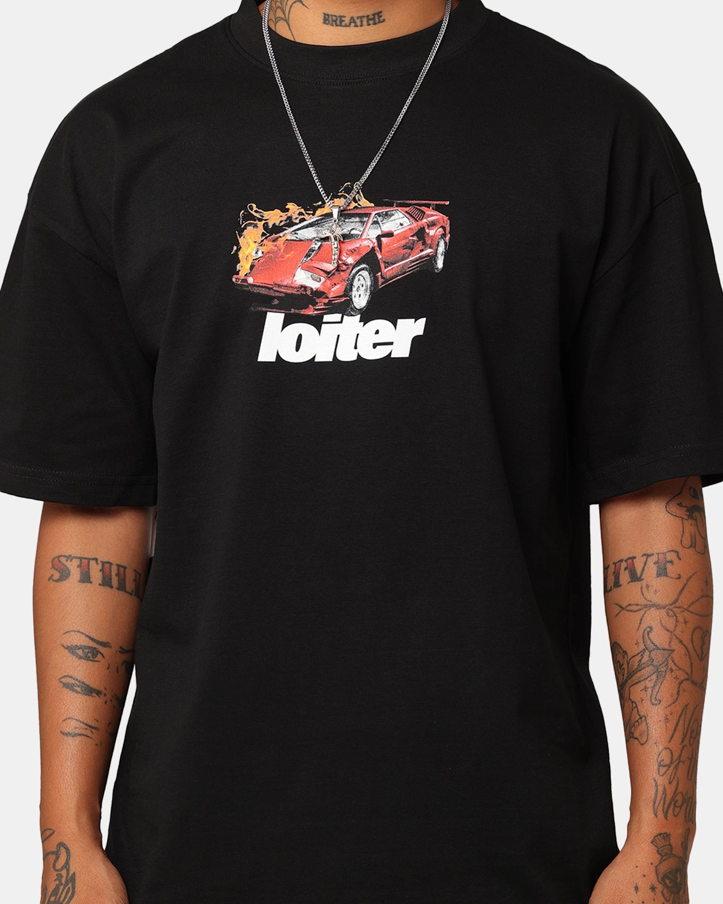 FrictionResistantEdges Loiter Collision T-Shirt Black