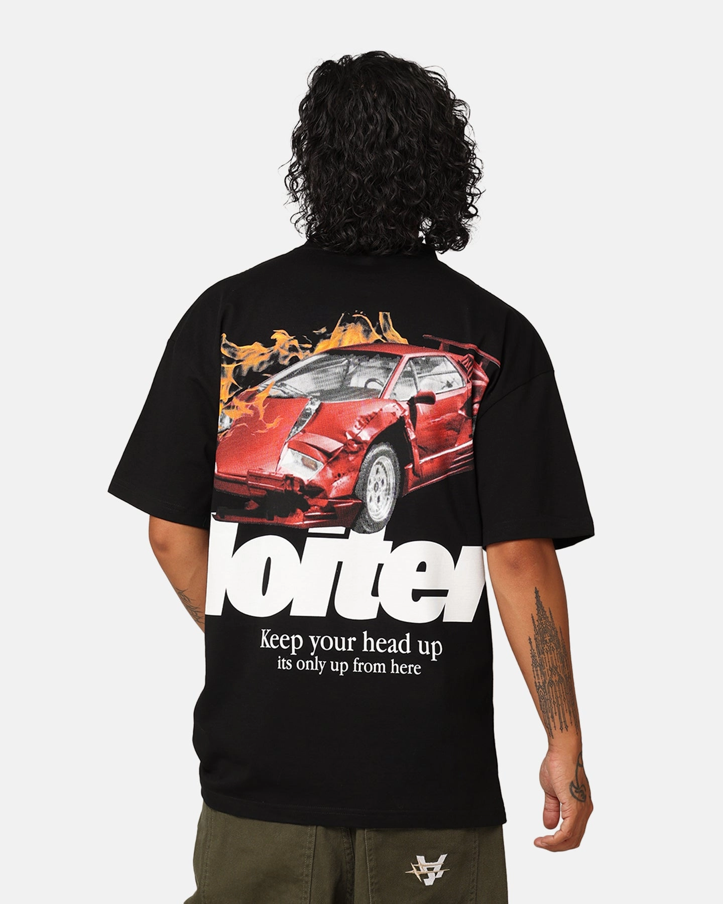 Loiter Collision T-Shirt Black Abrasion Resistant Surface