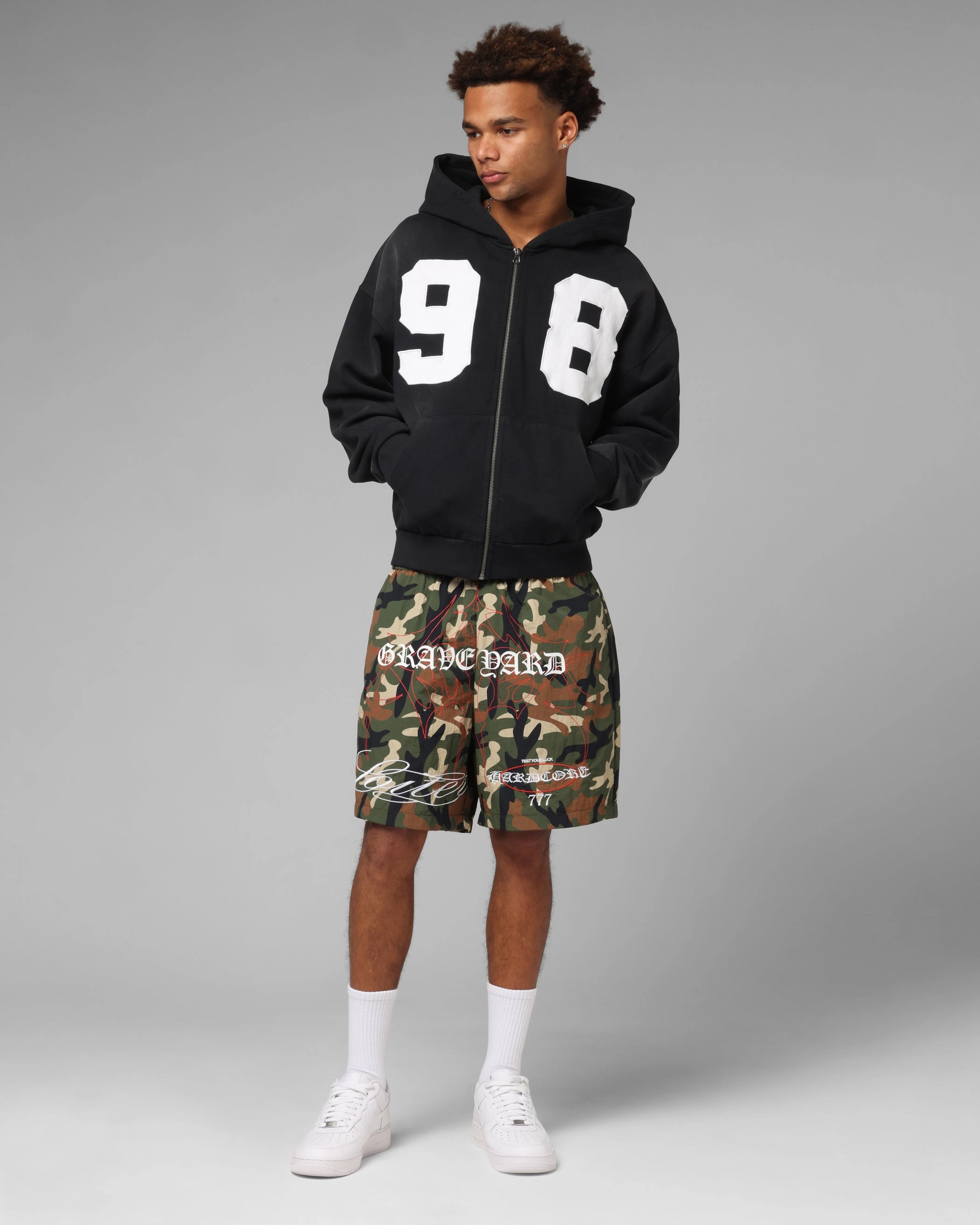 Loiter Cosmos Hoodie Washed Black Light Fabric Temperature Control Technology