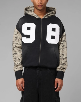 EasyClean Loiter Cosmos Zip Hoodie Black/Camo