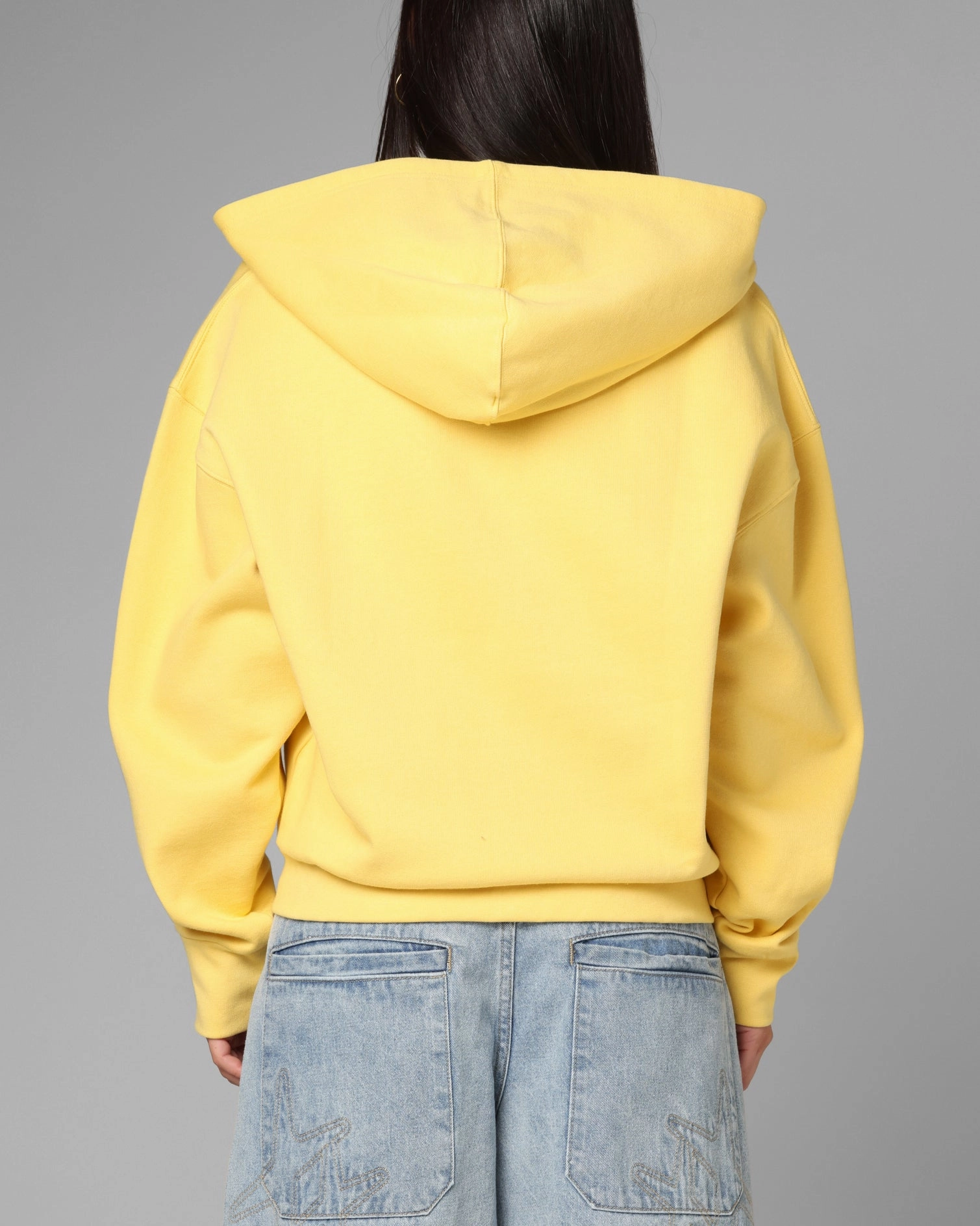 Bluesign Approved Material Loiter Cosmos Zip Hoodie Yellow