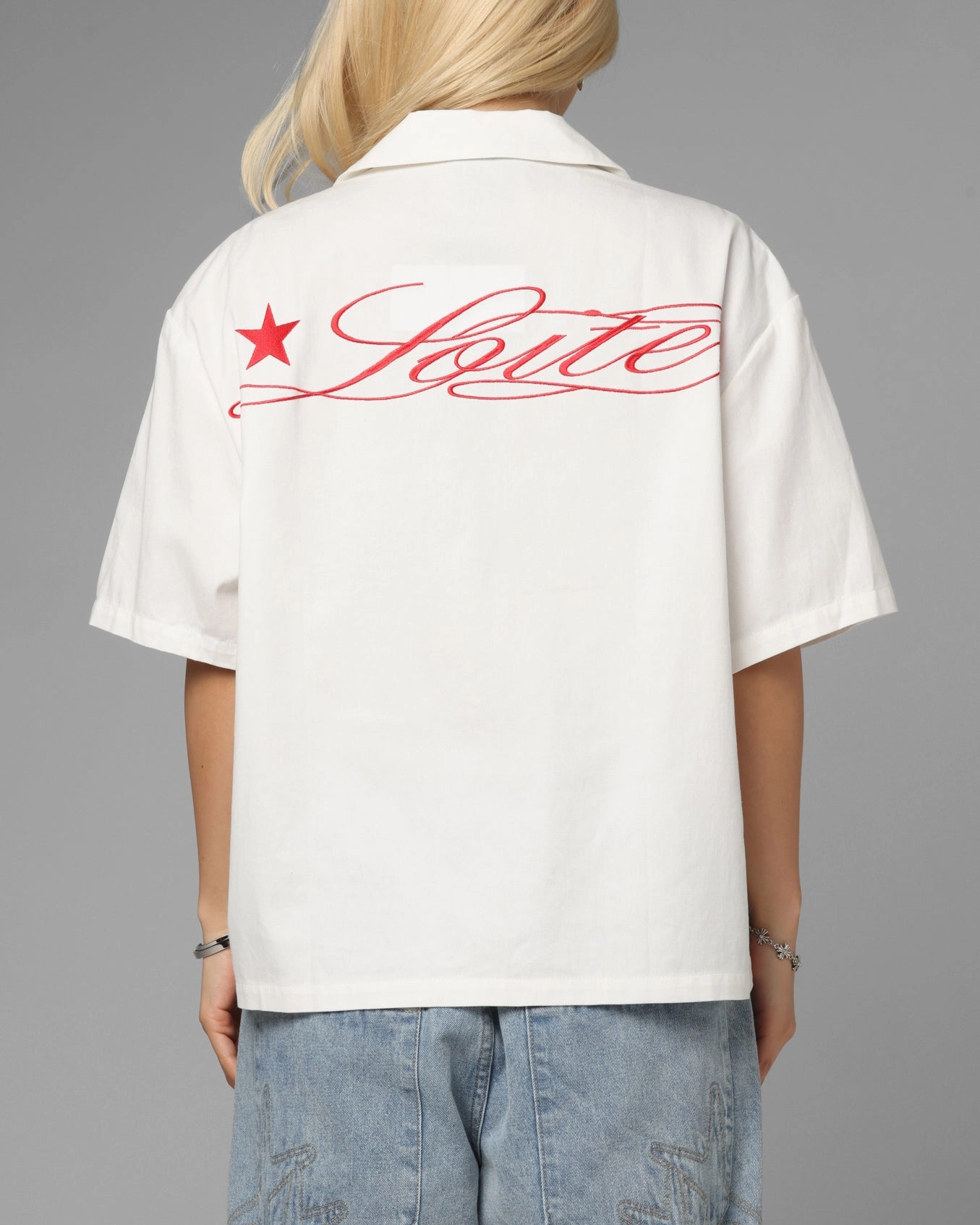 Fray Resistant Edges Cozy Wear Loiter Daytona Button Up Shirt White