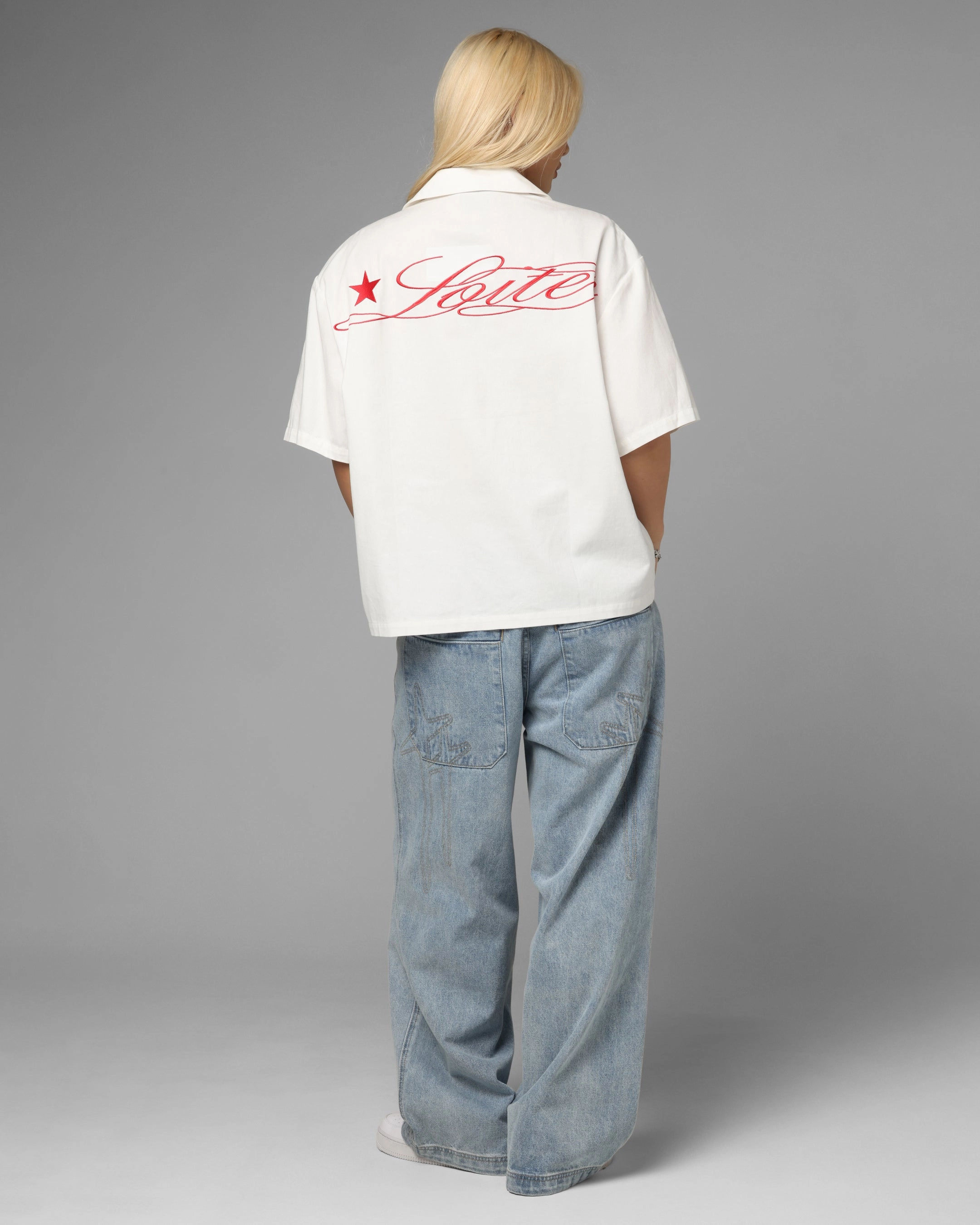 Built In Odor Control MinimalistDesign Loiter Daytona Button Up Shirt White