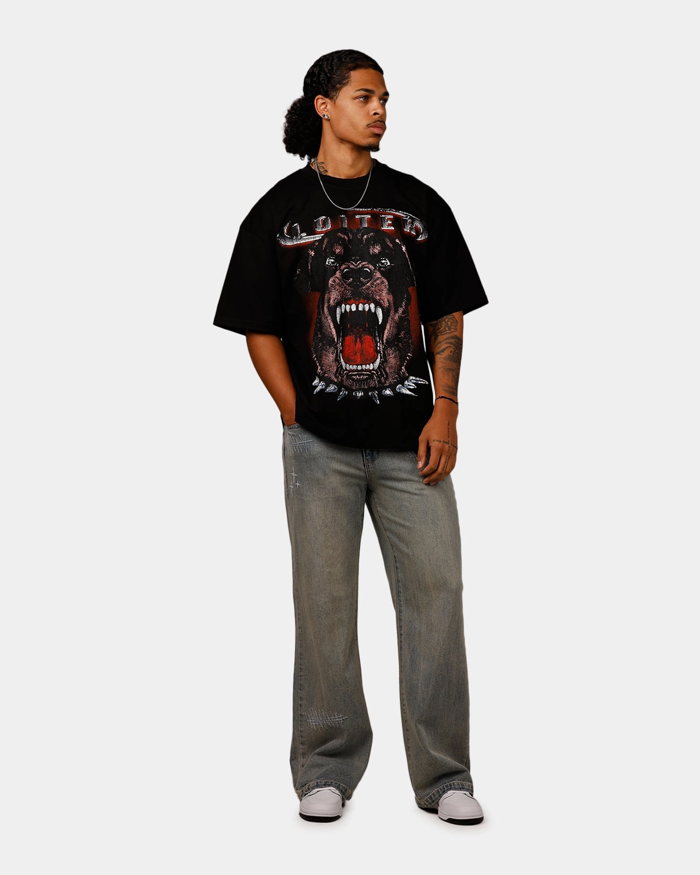 Loiter Dog House Vintage T-Shirt Black Lightweight Layering Option LayeredStyling