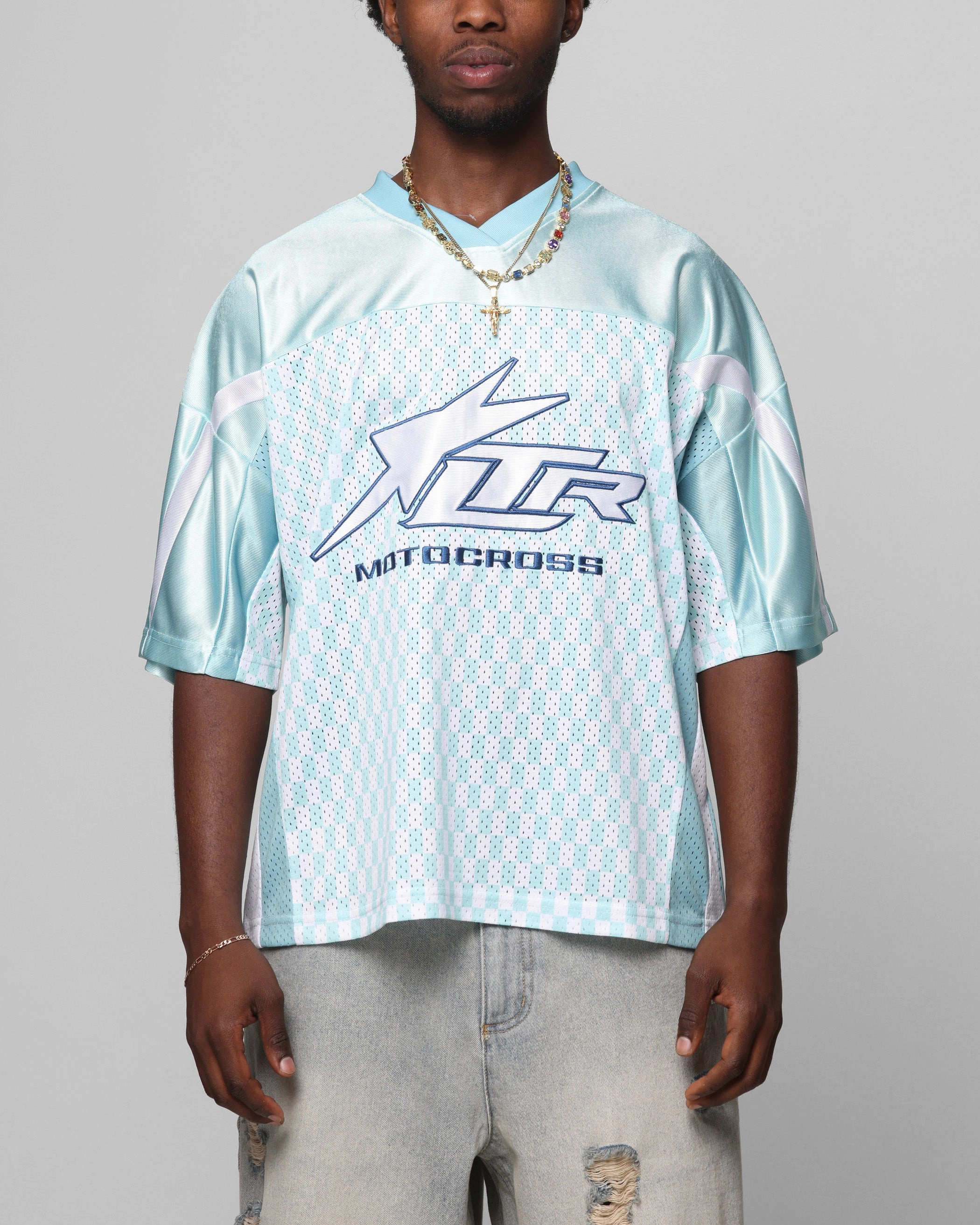 Loiter End Zone Jersey Mint YarnBlend EcoCertified Textile