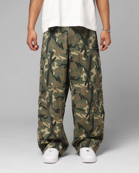 Loiter F-16 Balloon Cargo Pants Woodland Camo Flattering Design
