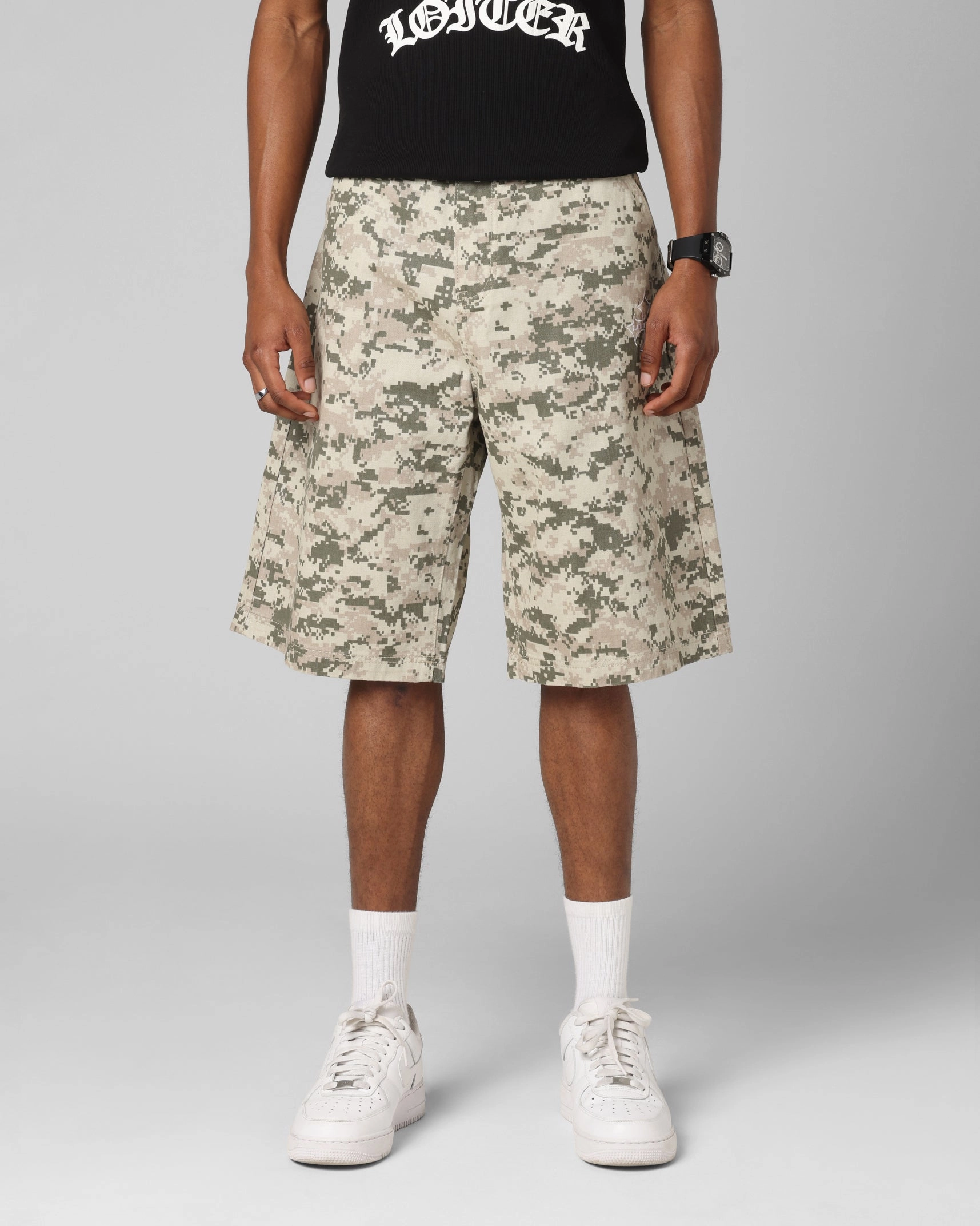 Loiter F-16 Denim Jorts Digi Camo Indoor Comfort Versatile Fit