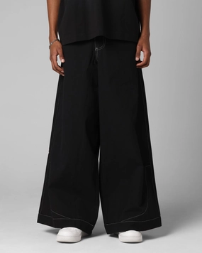 Loiter F-22 Raver Jeans Black Loose cut Rubberized Hem