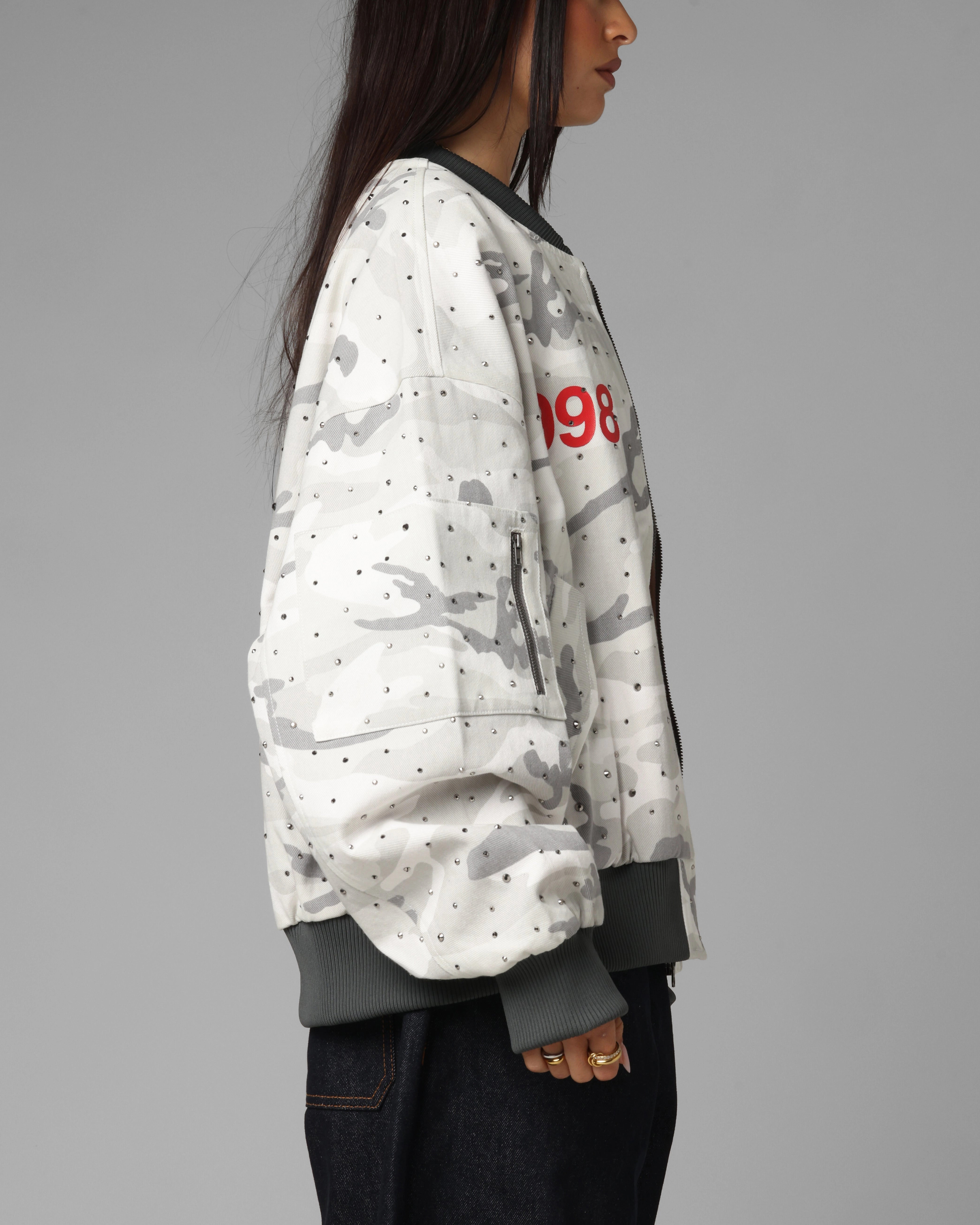 Quick Dry Material Loiter Hailstorm Bomber Snow Camo