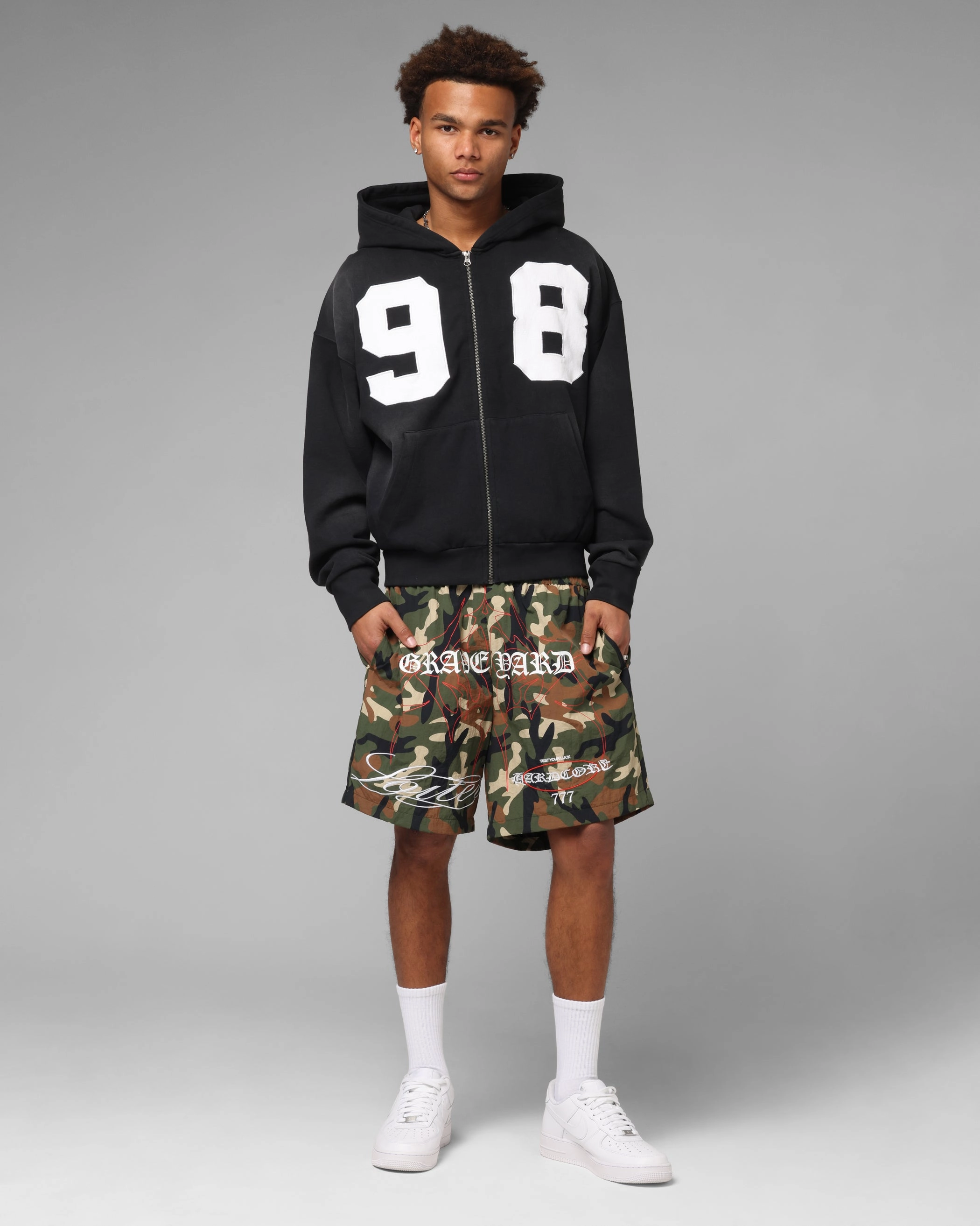 TaperedLeg Loiter Hardcore Walk Shorts Camo