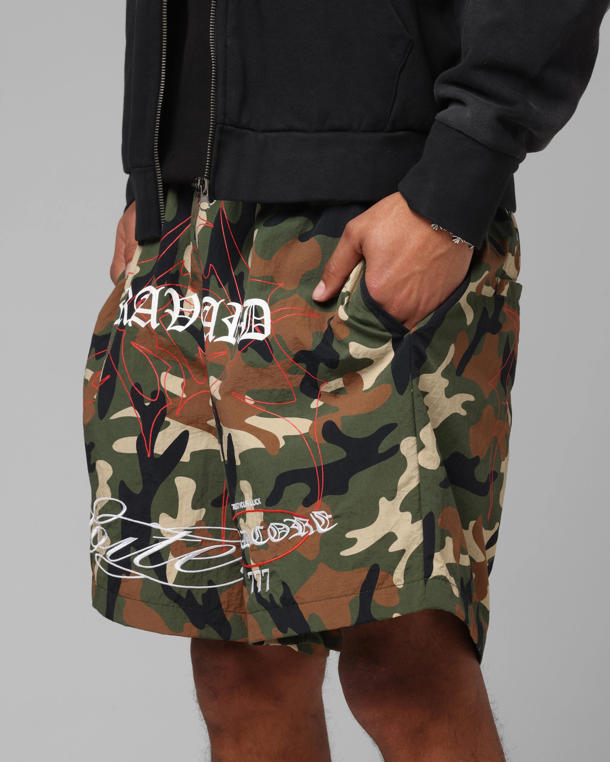Loiter Hardcore Walk Shorts Camo LightweightWeave Clean Cut