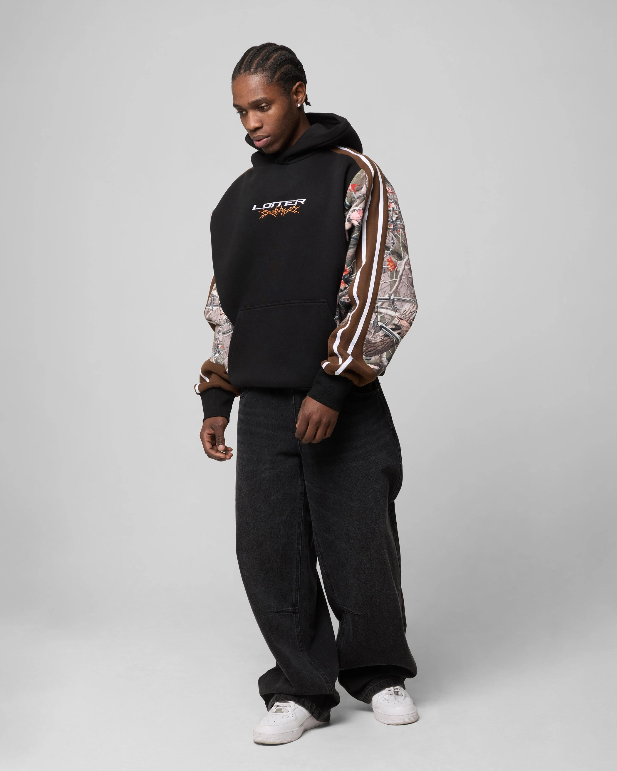 ConvertibleCollarSystem Loiter Hunter Patchwork Hoodie Real Tree Camo