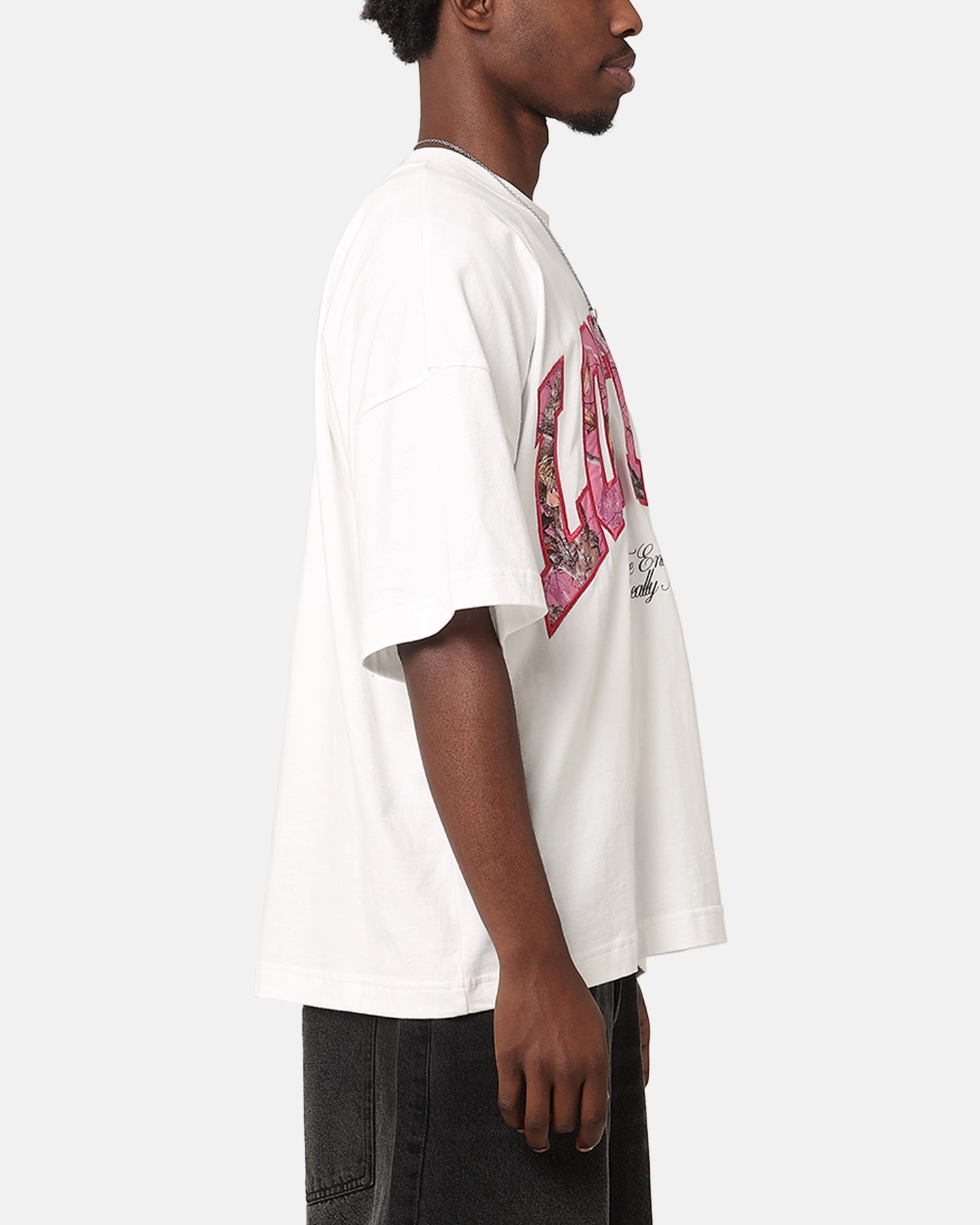 Loiter Hunter T-Shirt Off White ElasticTrimming
