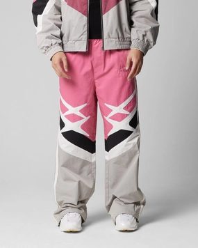 Breathable mesh lining Loiter Hybrid Trackpants Pink/Grey