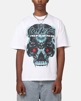 Loiter Inferno Drop T-Shirt White Low Profile Stitching