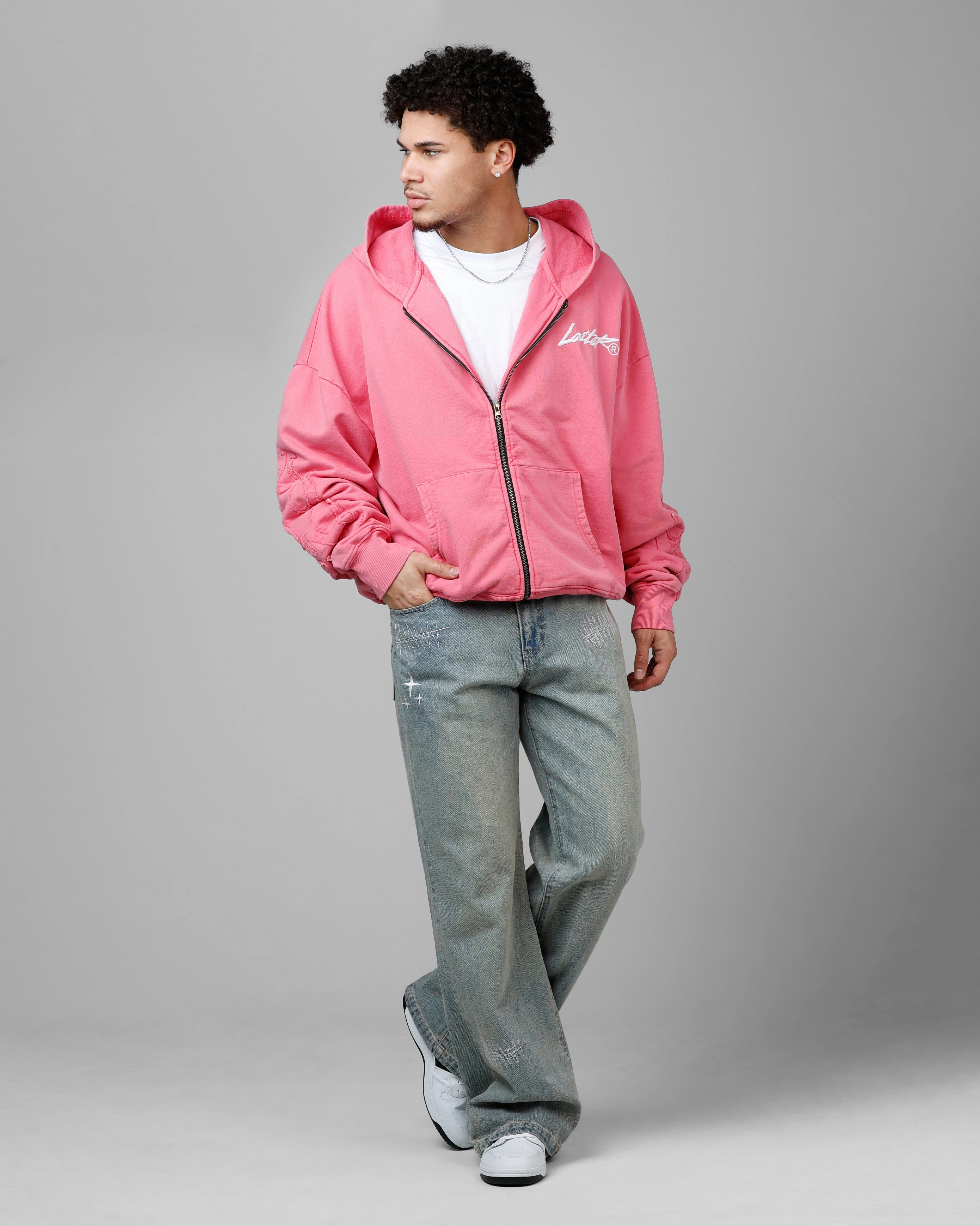Loiter Inferno Hoodie Pink Professional Cut Hidden Ventilation Zones