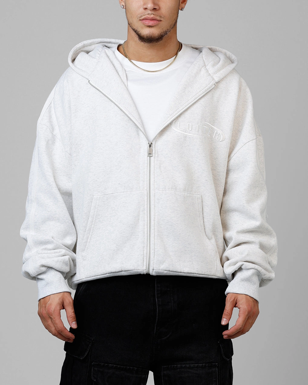 Sustainable Manufacturing Loiter Night Vision Hoodie Grey Marle