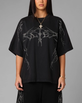 DoubleStitched Hem Loiter Opaque Premium T-Shirt Black