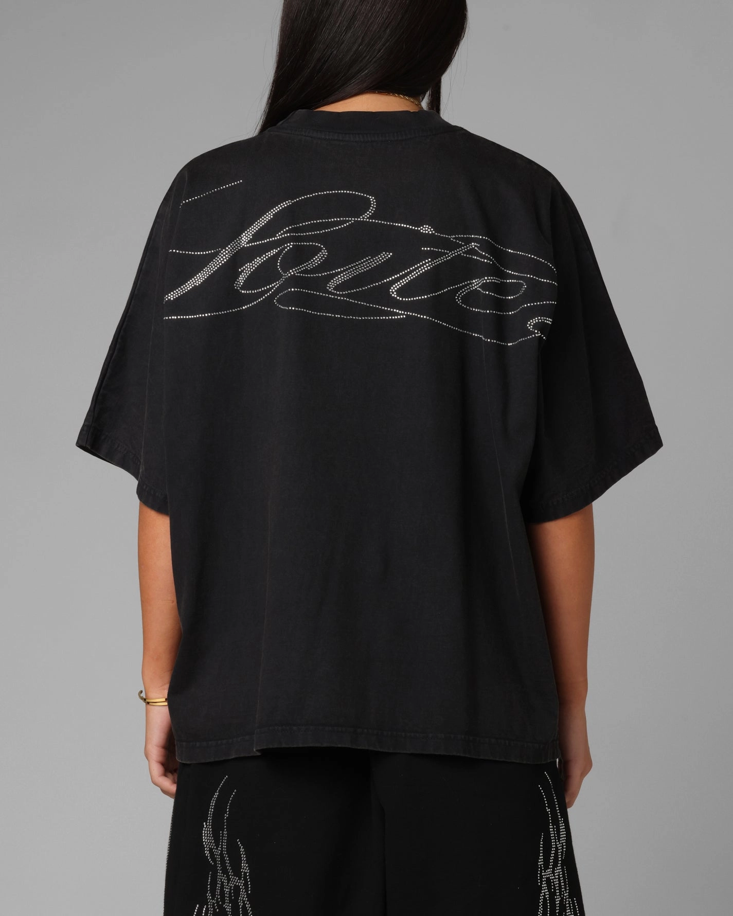 Loiter Opaque Premium T-Shirt Black Simple Dress QuickDry Textile