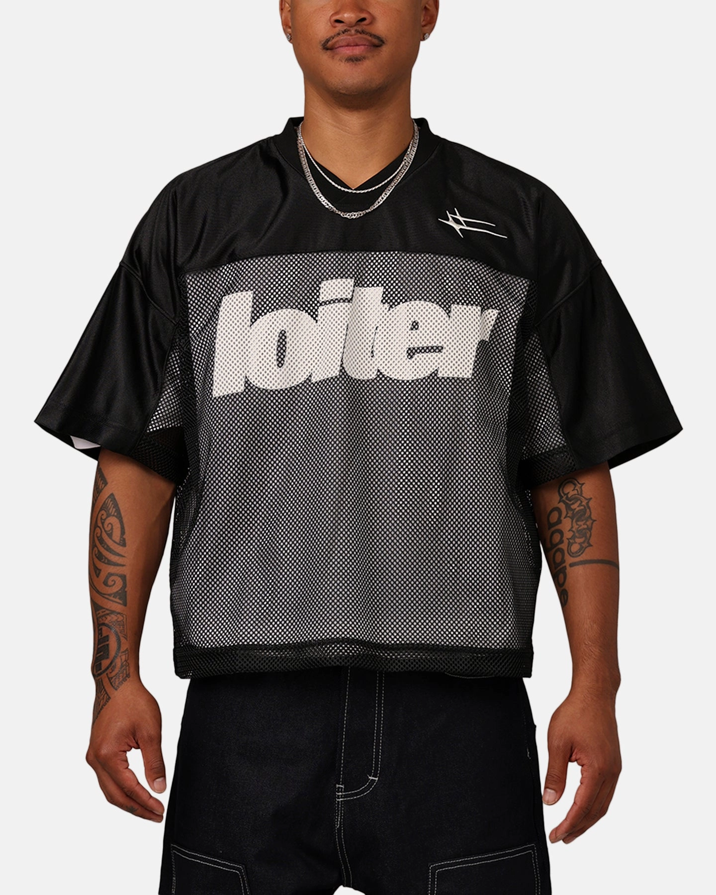 Reinforced Shoulders Loiter Outfield Training Jersey Black