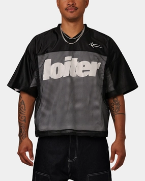 Reinforced Shoulders Loiter Outfield Training Jersey Black