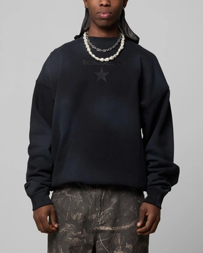 SustainableBlend Loiter Premium Essentials Crewneck Washed Black