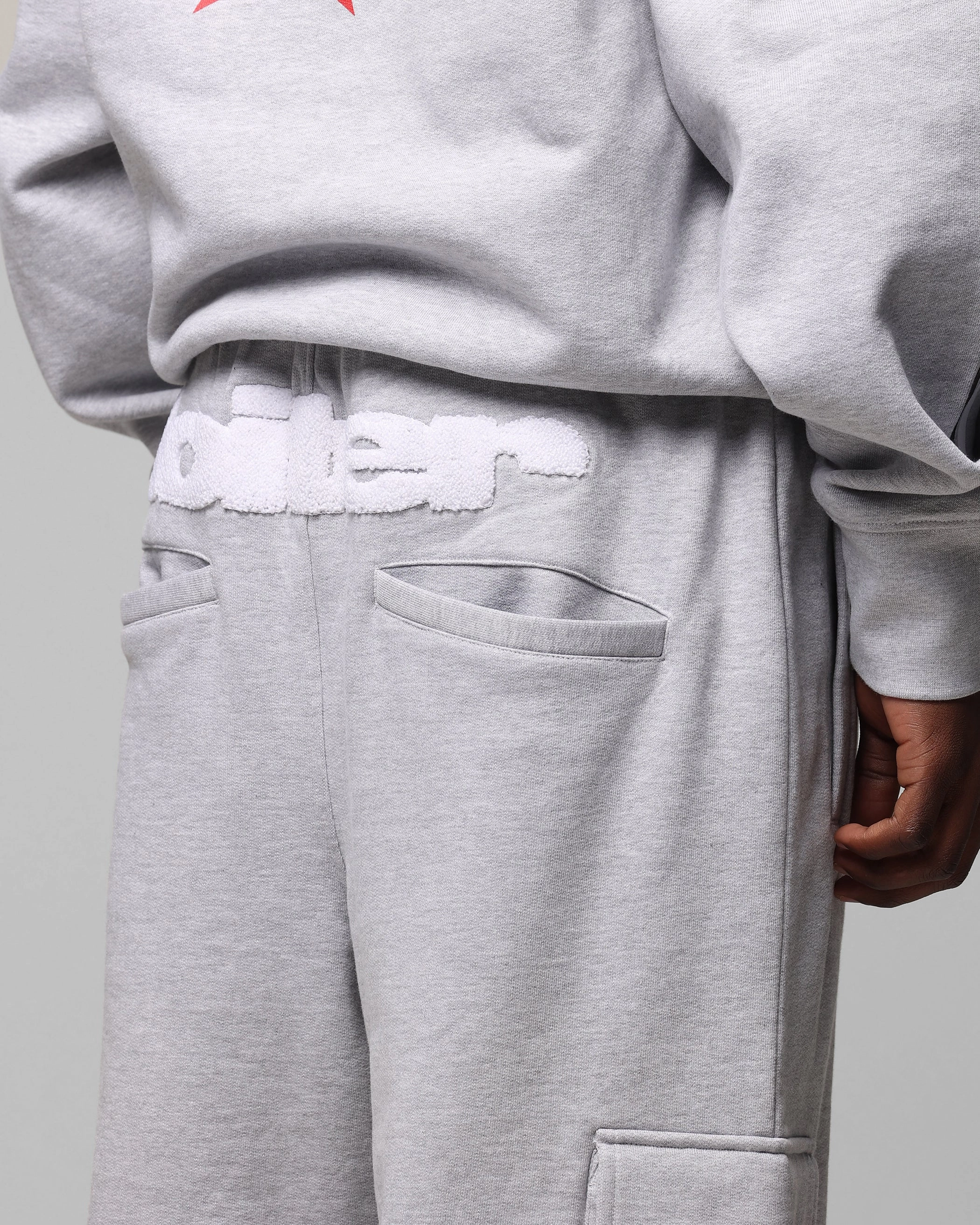 Gripper Waistband Loiter Premium Essentials Sweatpants Grey Marle